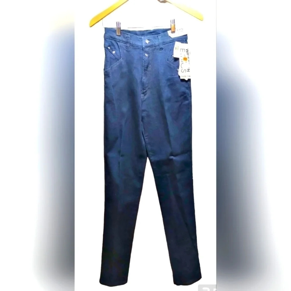 Western Ethics Deadstock Western/Southwest Jean in Dark Blue Wash size Women's 7